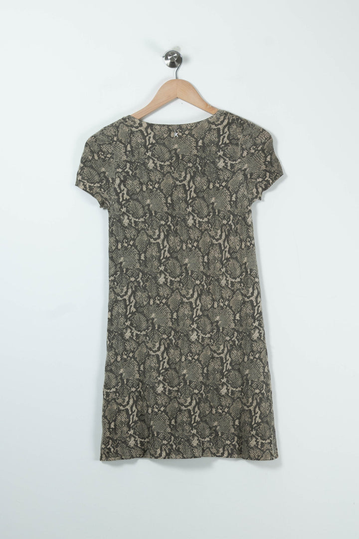 Robe Courte Beige et Noire - Taille S/36 de la marque Sud express | PARAD89316 - Vendu par Paradigme - Image 4