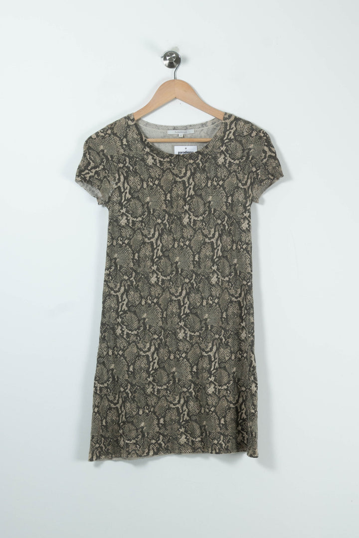 Robe Courte Beige et Noire - Taille S/36 de la marque Sud express | PARAD89316 - Vendu par Paradigme - Image 2
