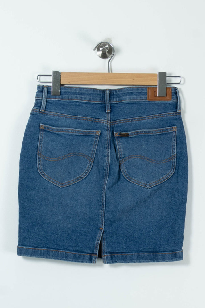 Jupe en Jean Bleue - Taille S/36 de la marque Lee | PARAD89324 - Vendu par Paradigme - Image 4