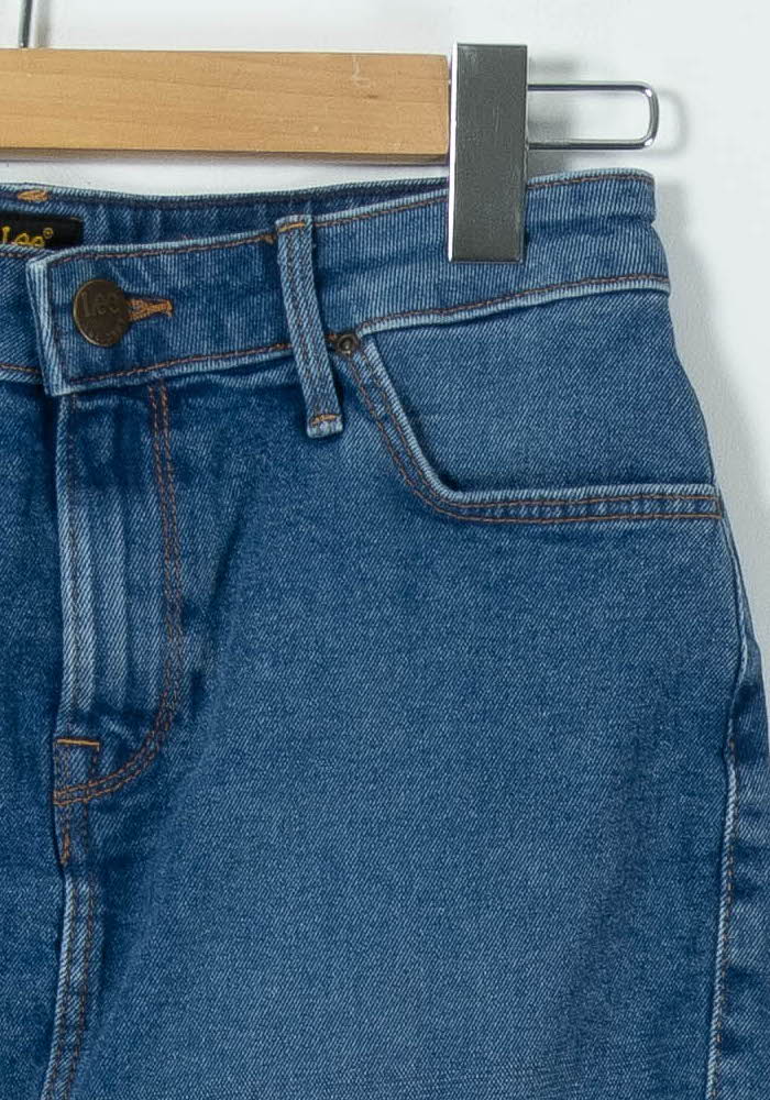 Jupe en Jean Bleue - Taille S/36 de la marque Lee | PARAD89324 - Vendu par Paradigme - Image 3