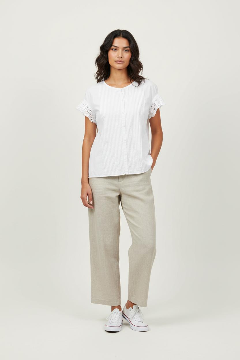 Blouse Blanche - Taille M/38 de la marque Claudie Pierlot | PARAD89334 - Vendu par Paradigme - Image 1