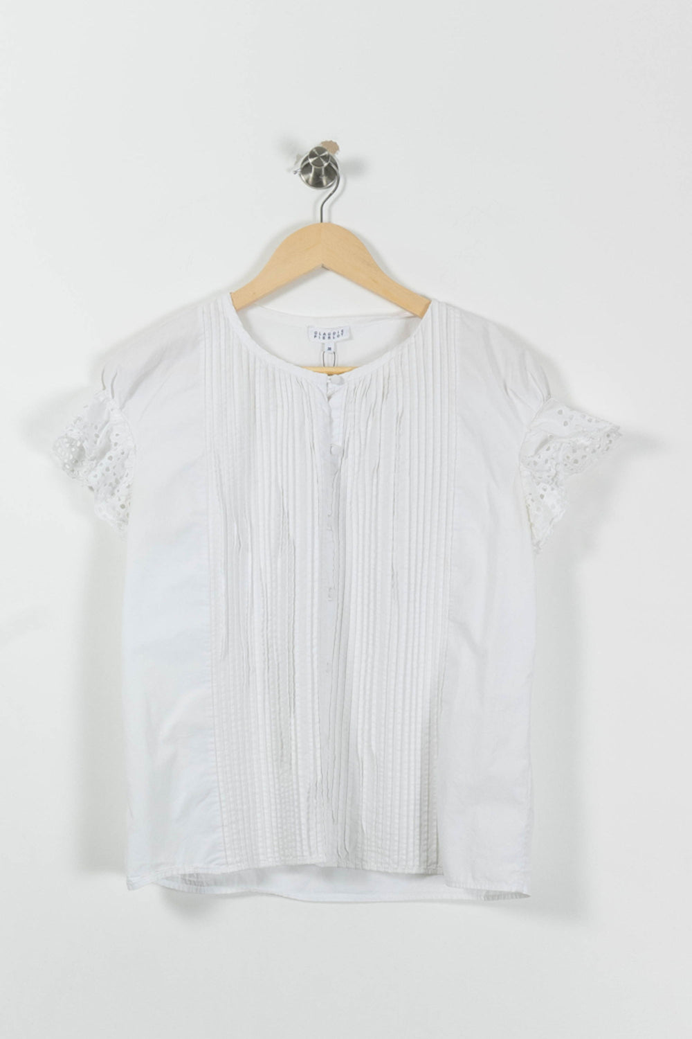 Blouse Blanche - Taille M/38 de la marque Claudie Pierlot | PARAD89334 - Vendu par Paradigme - Image 2