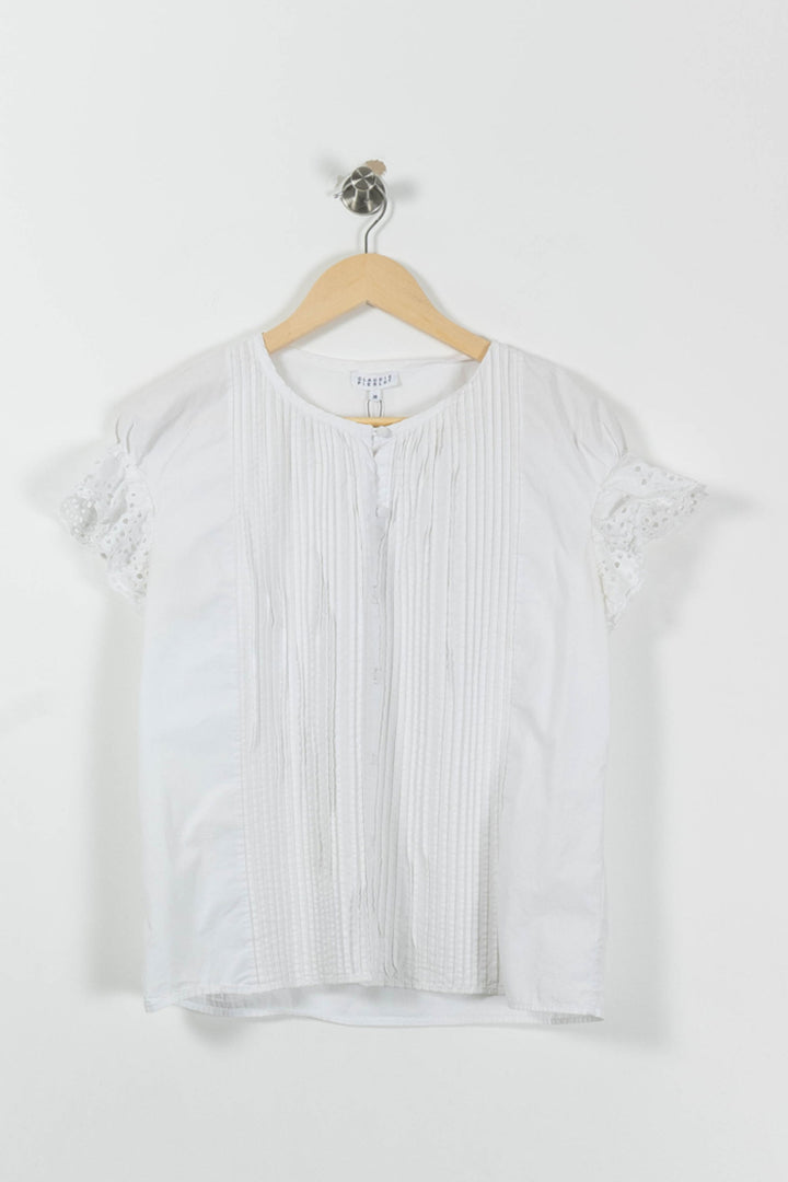 Blouse Blanche - Taille M/38 de la marque Claudie Pierlot | PARAD89334 - Vendu par Paradigme - Image 2