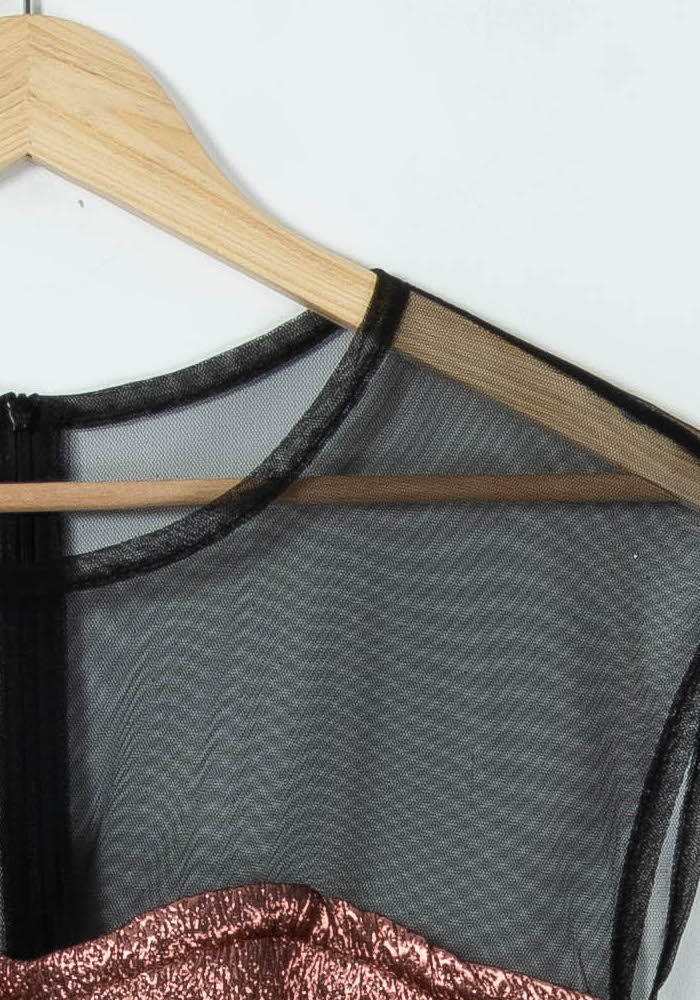 Robe Courte Marron et Noire - Taille L/40 de la marque Kookai | PARAD89335 - Vendu par Paradigme - Image 3