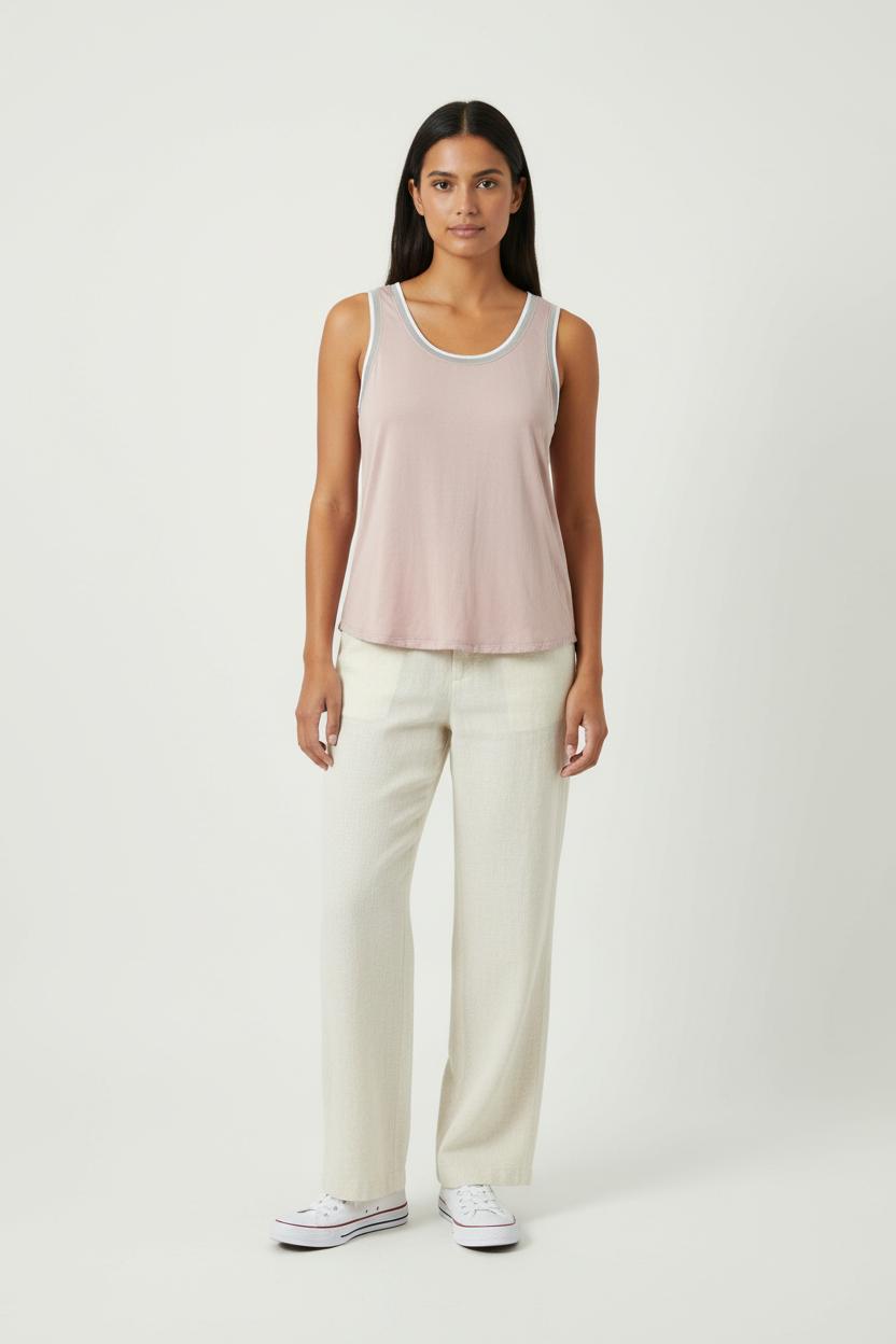 Débardeur Rose et Gris - Taille L/40 de la marque Claudie Pierlot | PARAD89337 - Vendu par Paradigme - Image 1