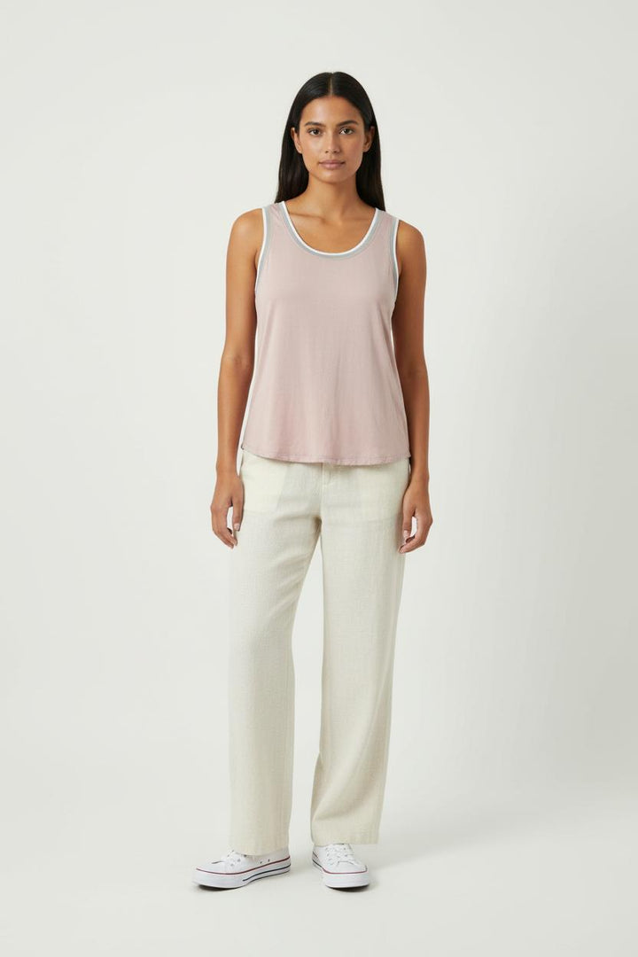 Débardeur Rose et Gris - Taille L/40 de la marque Claudie Pierlot | PARAD89337 - Vendu par Paradigme - Image 1