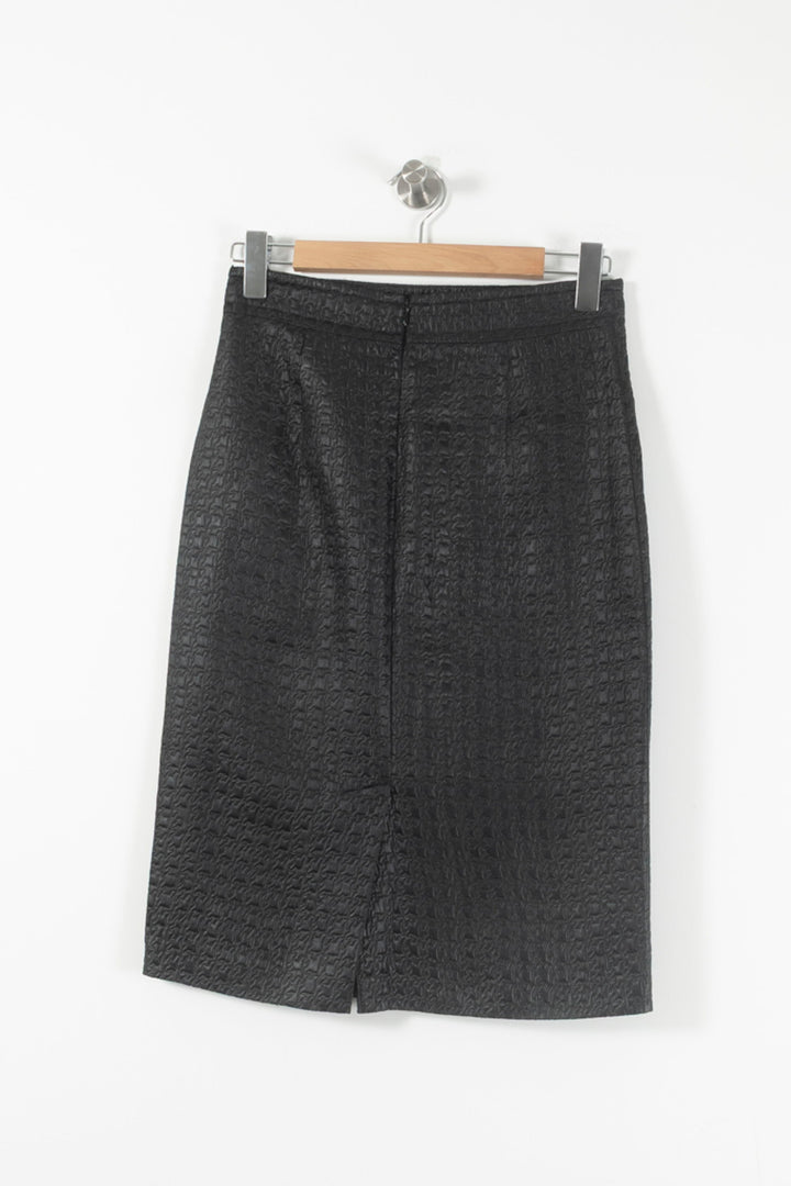 Jupe Droite Noire - Taille L/40 de la marque Max Mara | PARAD89344 - Vendu par Paradigme - Image 4
