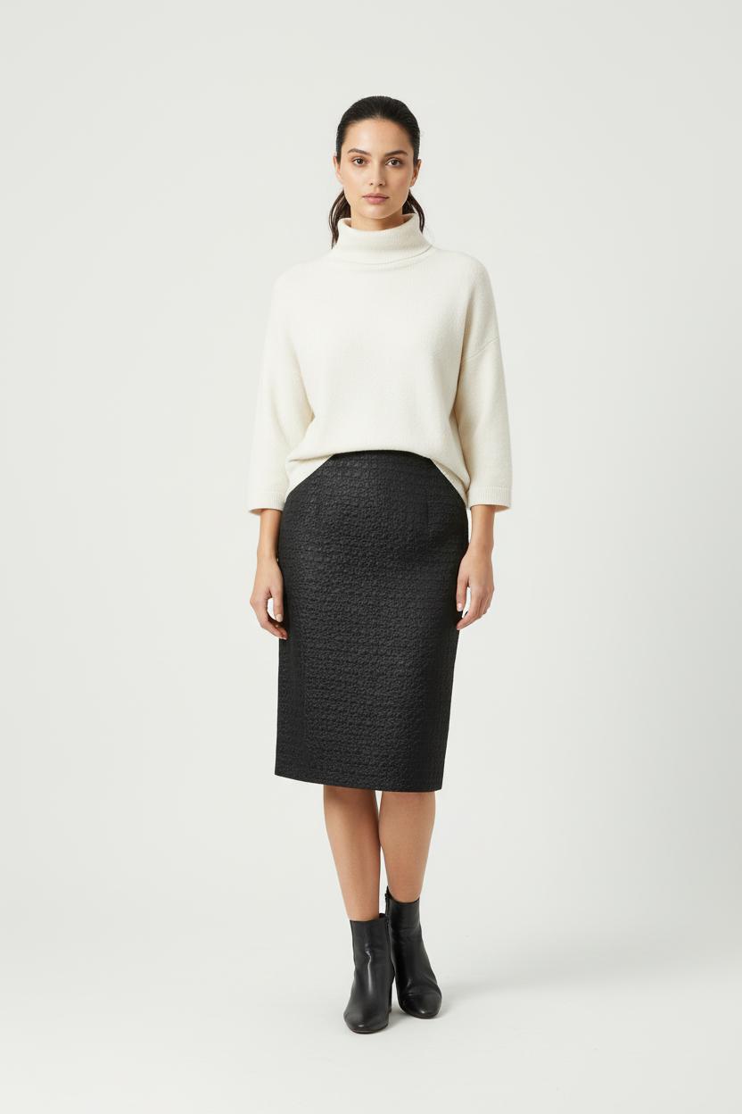 Jupe Droite Noire - Taille L/40 de la marque Max Mara | PARAD89344 - Vendu par Paradigme - Image 1