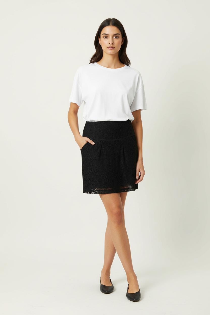 Jupe Droite Noire - Taille S/36 de la marque Kookai | PARAD89349 - Vendu par Paradigme - Image 1