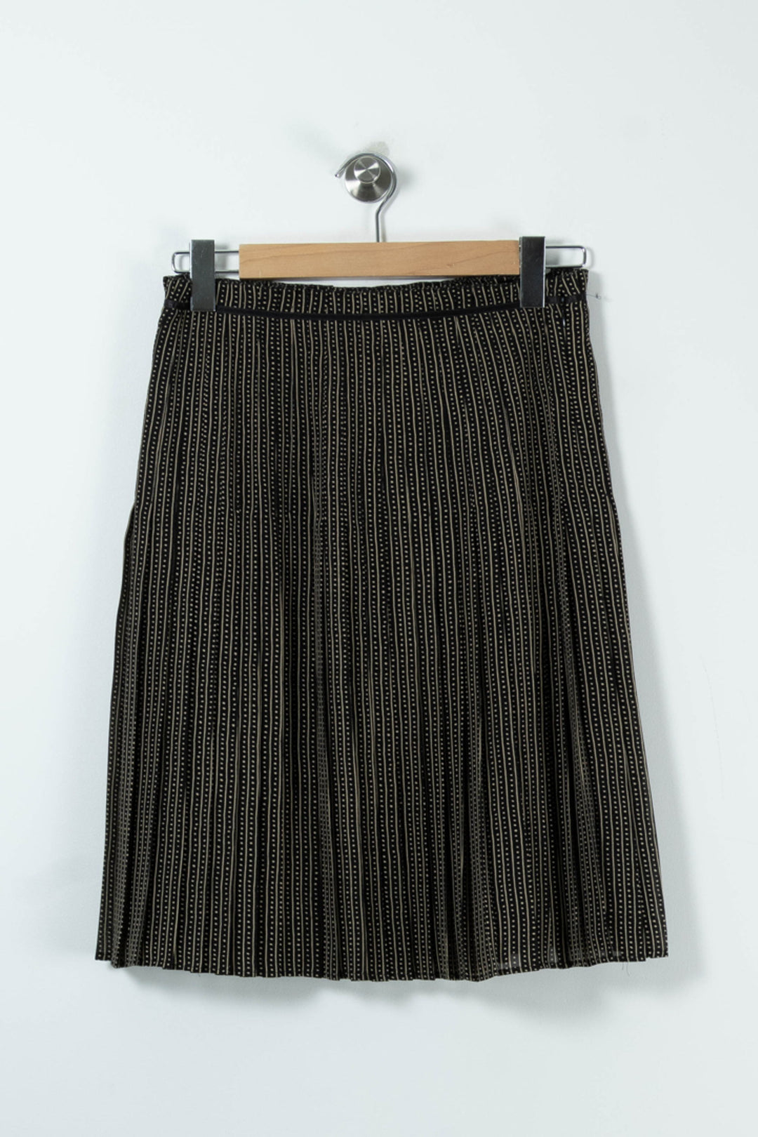 Jupe Plissée Noire et Beige - Taille M/38 de la marque Caroll | PARAD89356 - Vendu par Paradigme - Image 2