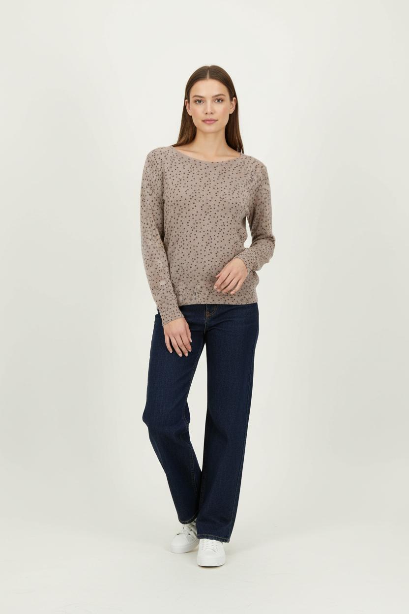Pull Marron - Taille L/40 de la marque Caroll | PARAD89358 - Vendu par Paradigme - Image 1