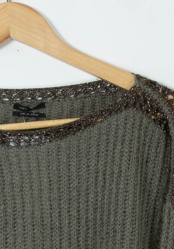 Pull Vert - Taille XS/34 de la marque IKKS | PARAD89363 - Vendu par Paradigme - Image 3
