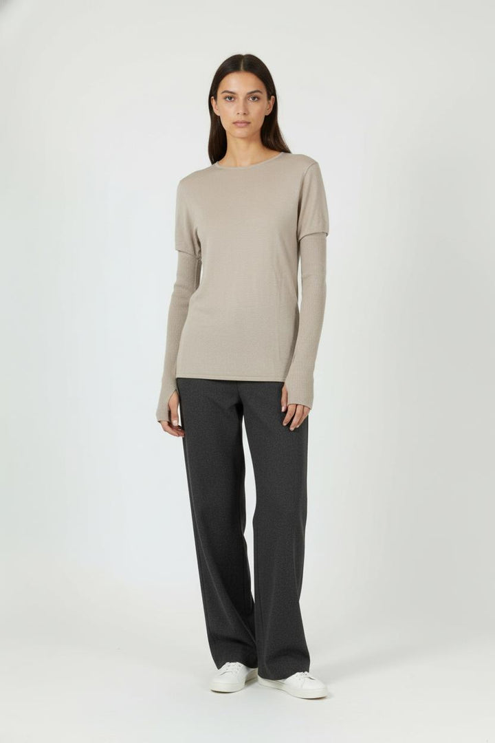Pull Beige - Taille S/36 de la marque Max Mara | PARAD89365 - Vendu par Paradigme - Image 1