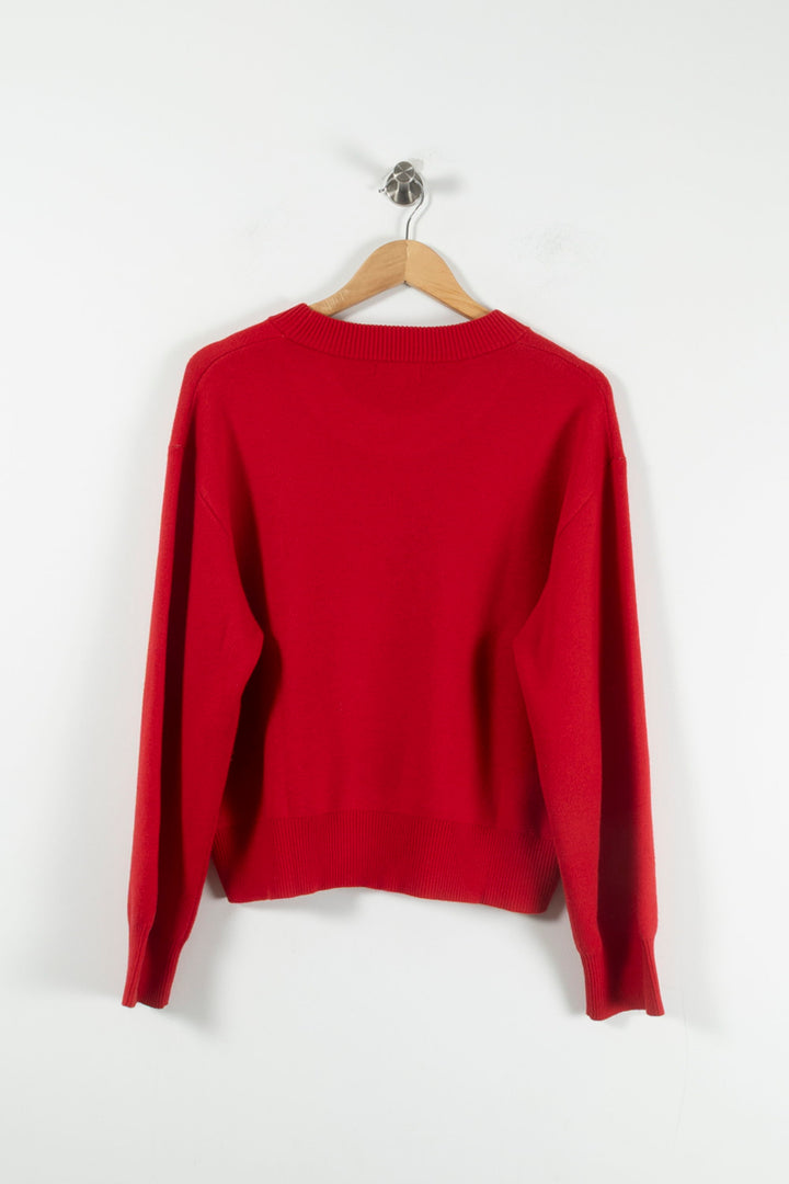 Pull Rouge et Blanc - Taille M/38 de la marque Suncoo | PARAD89368 - Vendu par Paradigme - Image 4