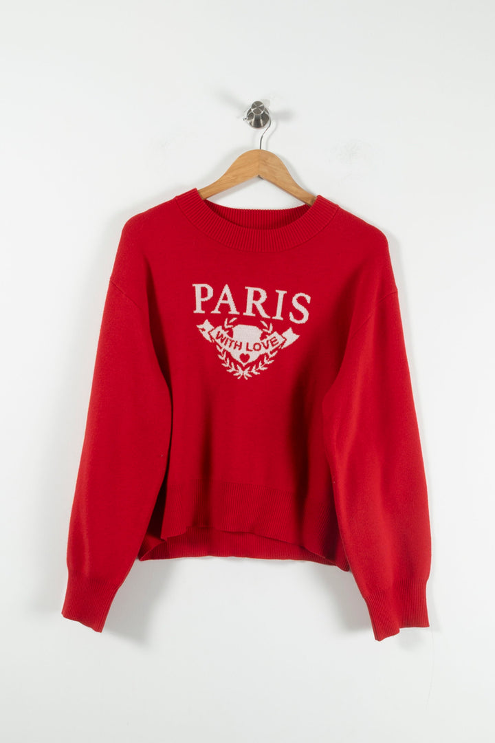Pull Rouge et Blanc - Taille M/38 de la marque Suncoo | PARAD89368 - Vendu par Paradigme - Image 2