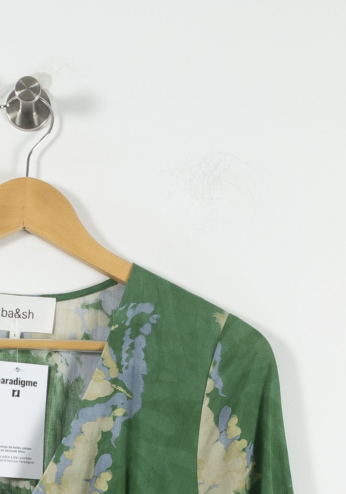 Robe Longue Verte et Jaune - Taille S/36 de la marque ba&sh | PARAD89373 - Vendu par Paradigme - Image 3