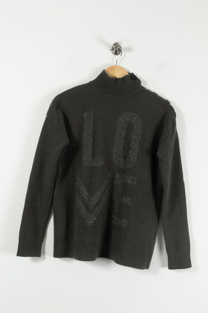 Pull Vert - Taille S/36 de la marque IKKS | PARAD89378 - Vendu par Paradigme - Image 2