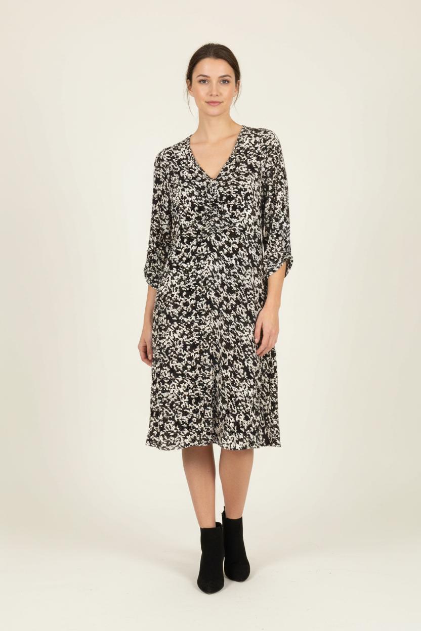 Robe Midi Noire et Blanche - Taille S/36 de la marque Comptoir des Cotonniers | PARAD89379 - Vendu par Paradigme - Image 1