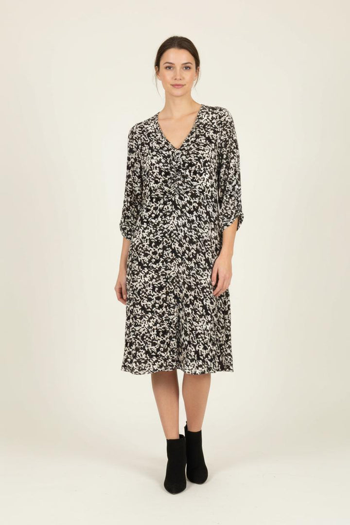 Robe Midi Noire et Blanche - Taille S/36 de la marque Comptoir des Cotonniers | PARAD89379 - Vendu par Paradigme - Image 1
