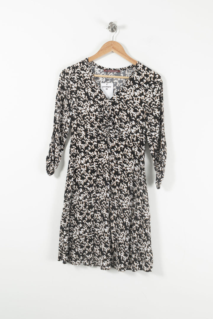 Robe Midi Noire et Blanche - Taille S/36 de la marque Comptoir des Cotonniers | PARAD89379 - Vendu par Paradigme - Image 2