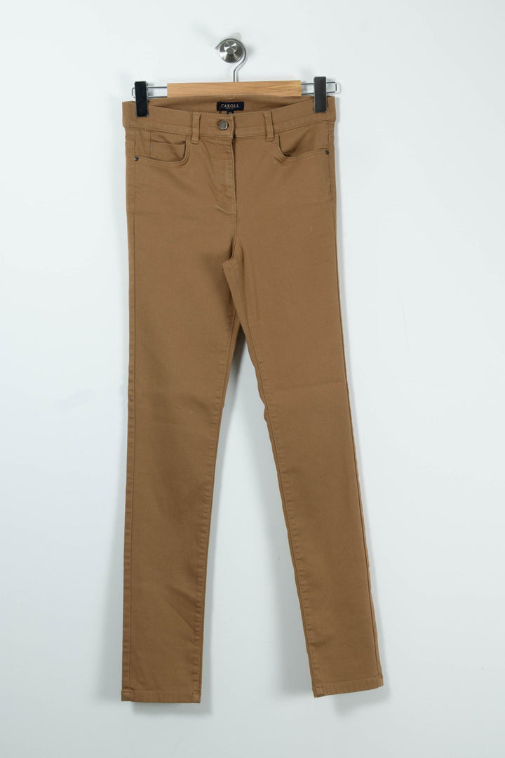 Jean Beige - Taille S/36 de la marque Caroll | PARAD89392 - Vendu par Paradigme - Image 2