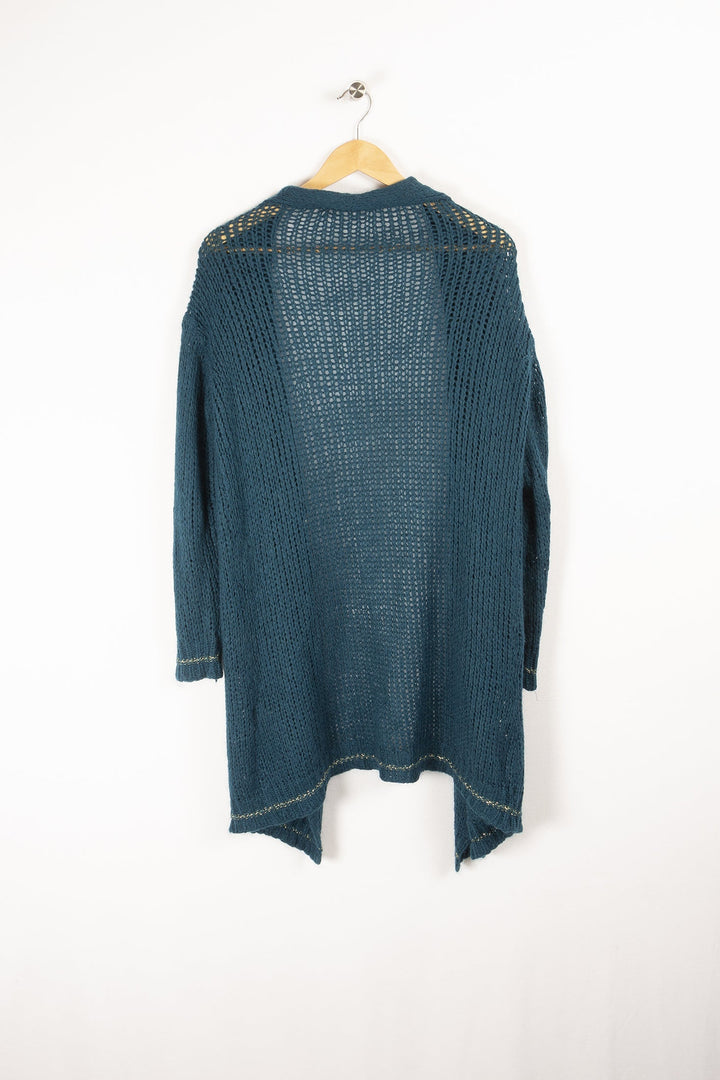 Gilet long bleu - XS/34