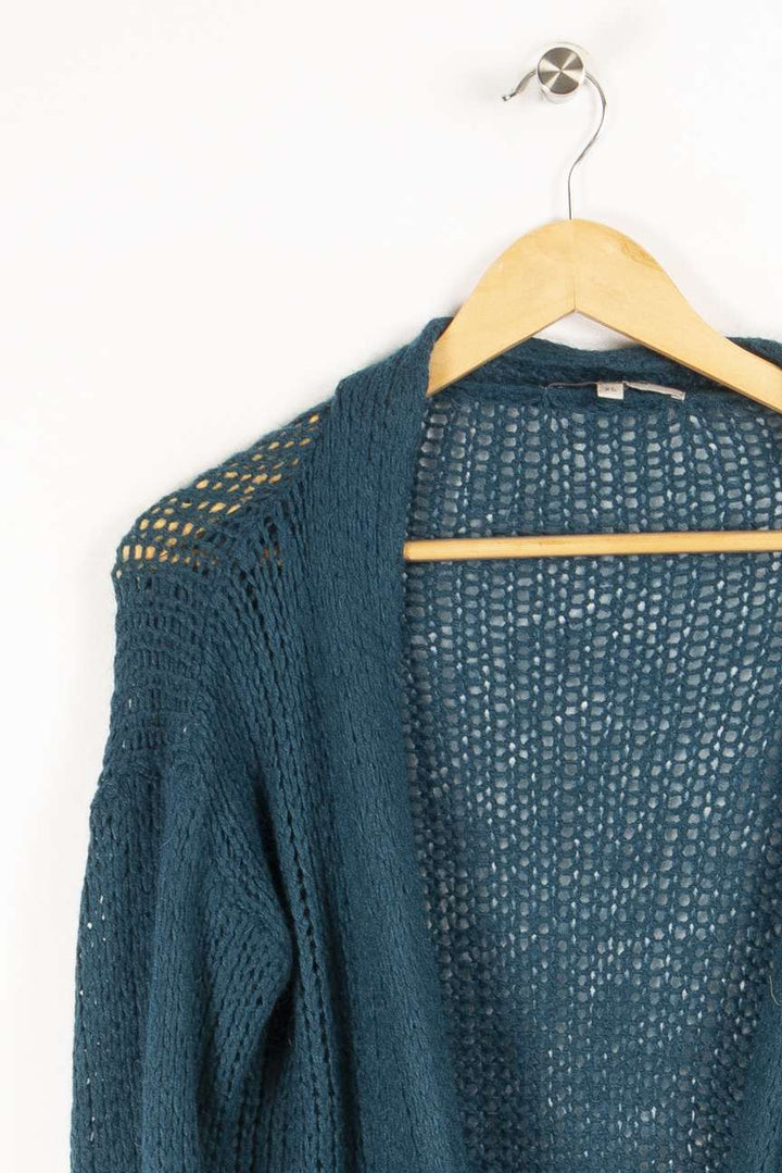 Gilet long bleu - XS/34
