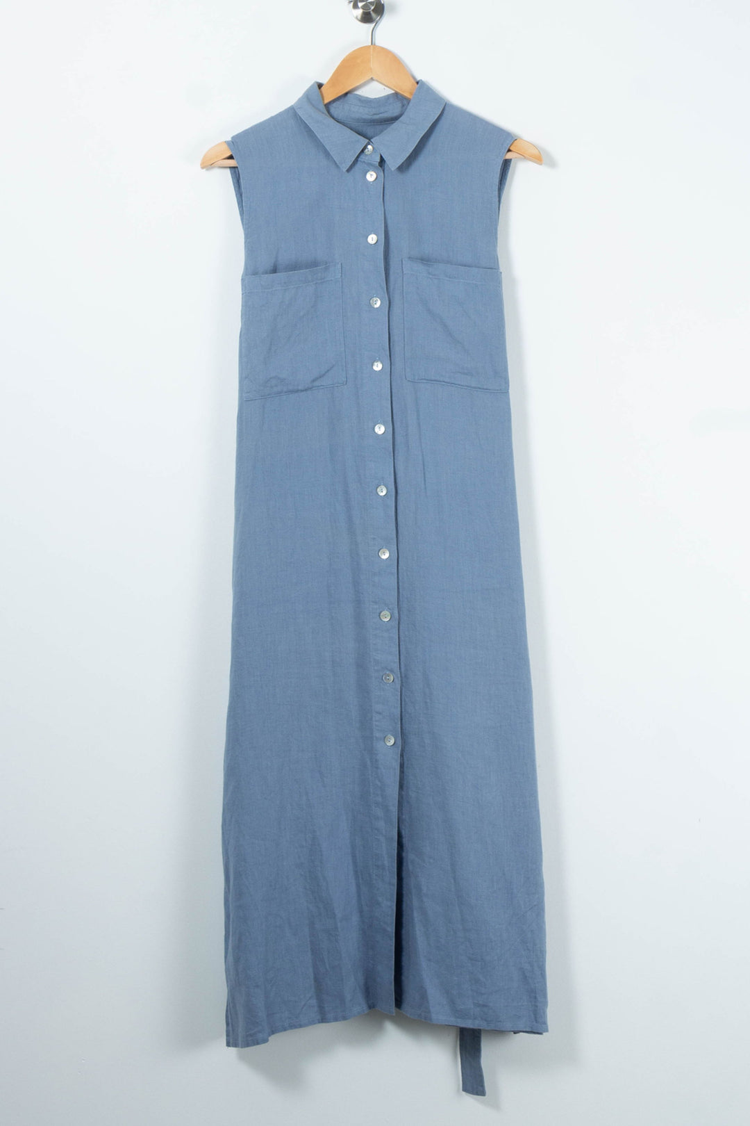Robe Chemise Longue Bleue - Taille L/40 de la marque Maison 123 | PARAD89405 - Vendu par Paradigme - Image 2