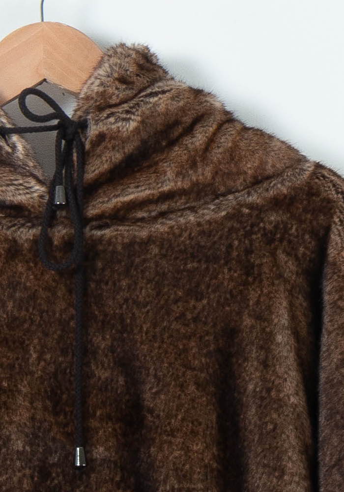 Sweat À Capuche Marron - Taille M/38 de la marque Mes Demoiselles Paris | PARAD89421 - Vendu par Paradigme - Image 3