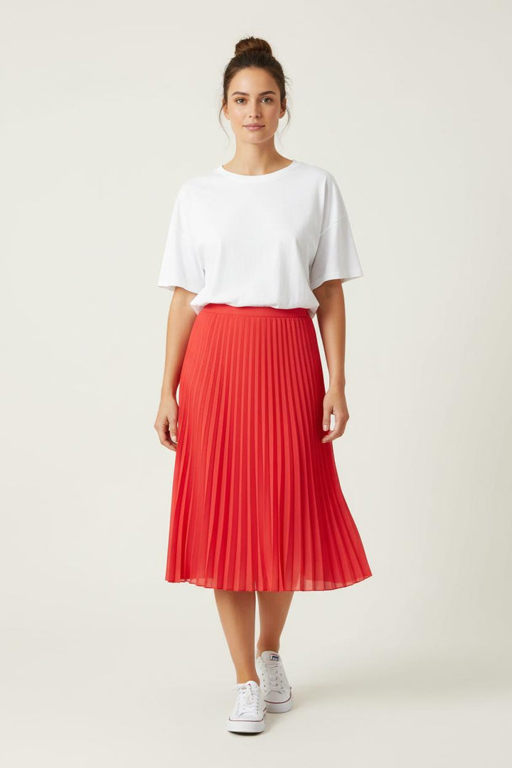 Jupe Plissée Rouge - Taille S/36 de la marque Weill | PARAD89429 - Vendu par Paradigme - Image 1