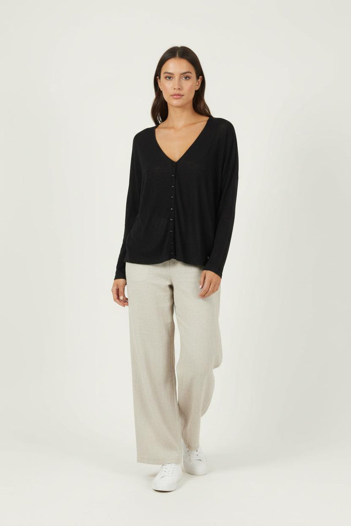 Cardigan Noir - Taille L/40 de la marque Des petits hauts | PARAD89433 - Vendu par Paradigme - Image 1
