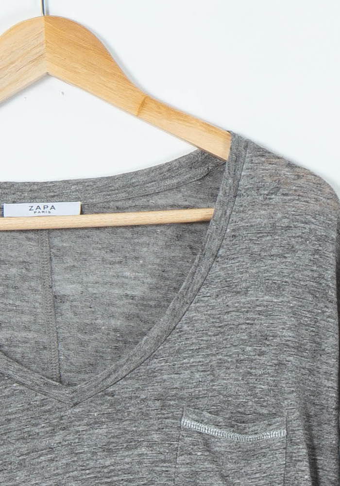Tee-shirt Gris - Taille S/36 de la marque ZAPA | PARAD89434 - Vendu par Paradigme - Image 3
