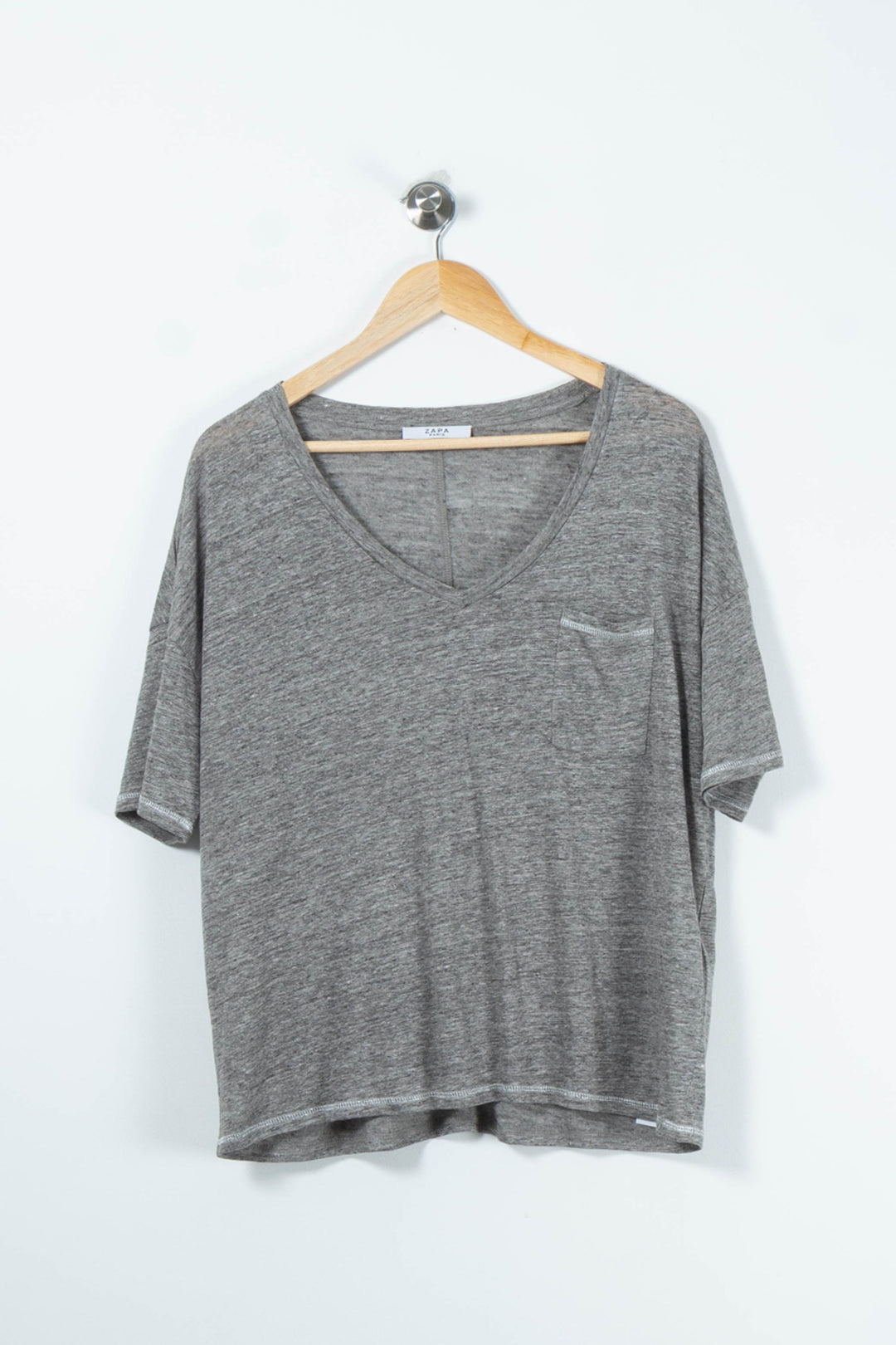 Tee-shirt Gris - Taille S/36 de la marque ZAPA | PARAD89434 - Vendu par Paradigme - Image 2