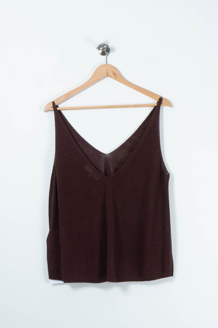 Débardeur Marron - Taille L/40 de la marque ba&sh | PARAD89437 - Vendu par Paradigme - Image 4