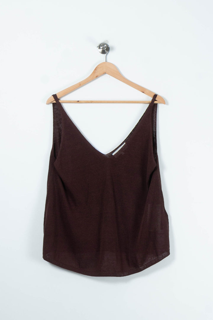 Débardeur Marron - Taille L/40 de la marque ba&sh | PARAD89437 - Vendu par Paradigme - Image 2