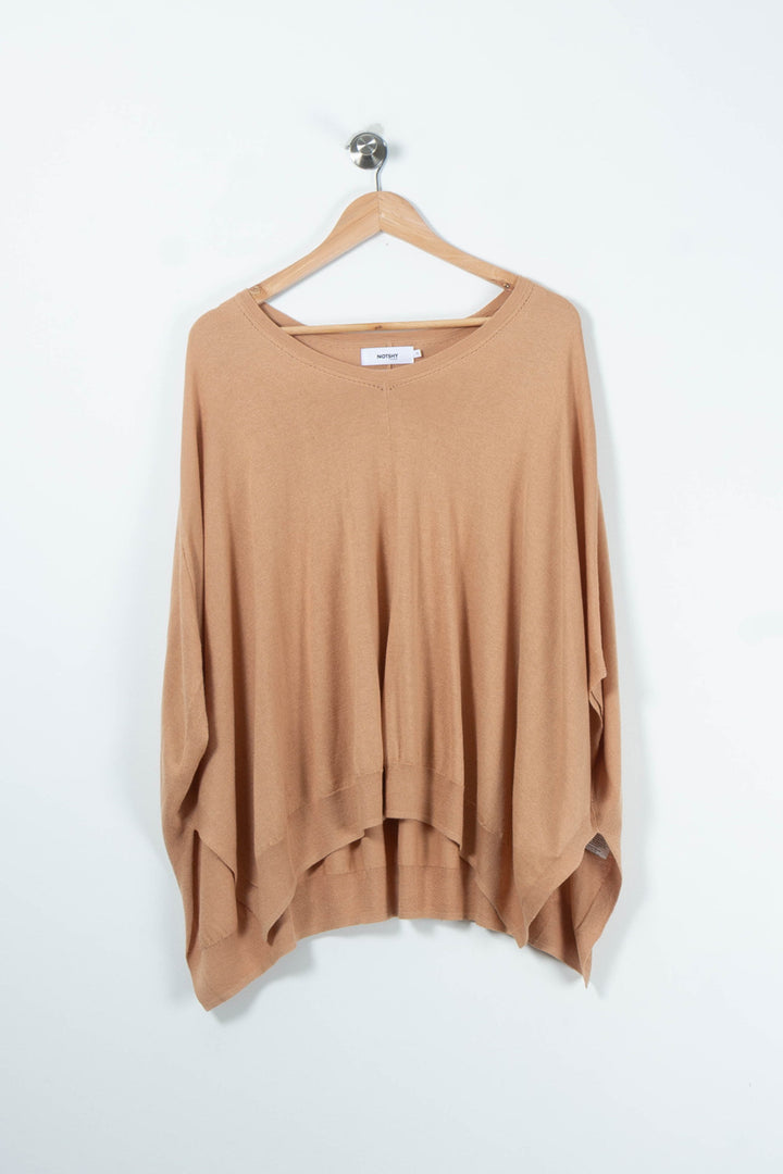 Poncho Beige - Taille T.U. de la marque Notshy Cashmere | PARAD89441 - Vendu par Paradigme - Image 2