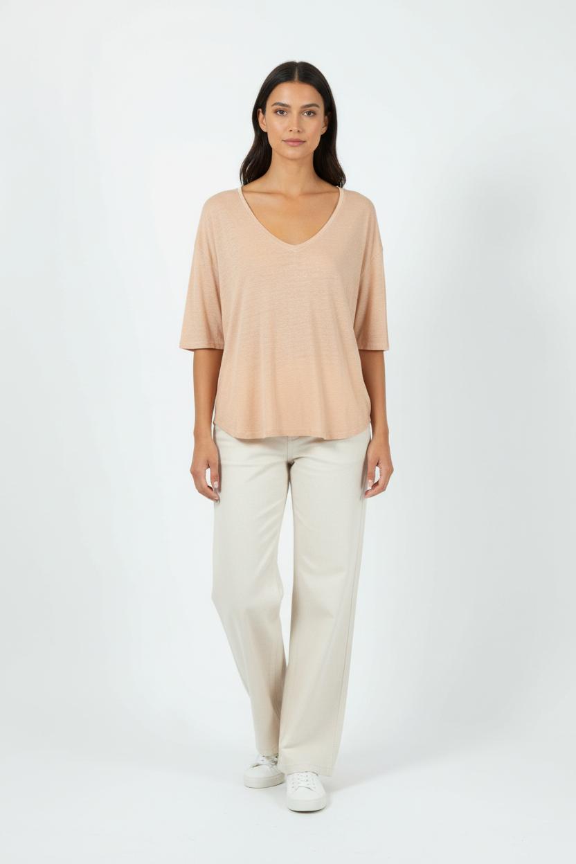 Tee-shirt Beige - Taille XL/42 de la marque Notshy Cashmere | PARAD89442 - Vendu par Paradigme - Image 1
