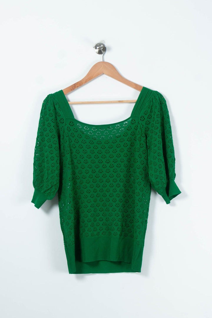 Pull Vert - Taille XL/42 de la marque Tara Jarmon | PARAD89450 - Vendu par Paradigme - Image 4