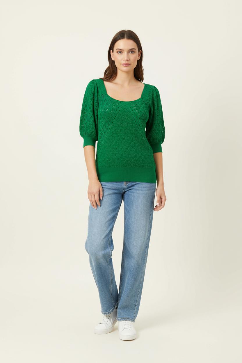 Pull Vert - Taille XL/42 de la marque Tara Jarmon | PARAD89450 - Vendu par Paradigme - Image 1