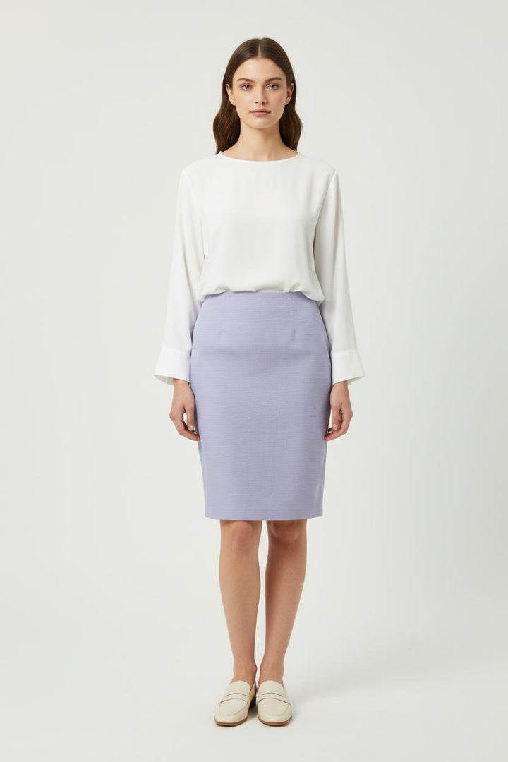 Jupe Crayon Violette - Taille L/40 de la marque Weill | PARAD89452 - Vendu par Paradigme - Image 1