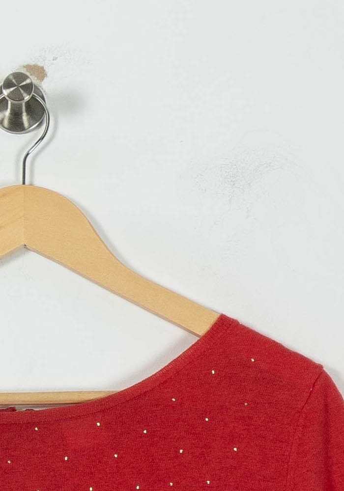 Pull Rouge - Taille S/36 de la marque Des petits hauts | PARAD89456 - Vendu par Paradigme - Image 3