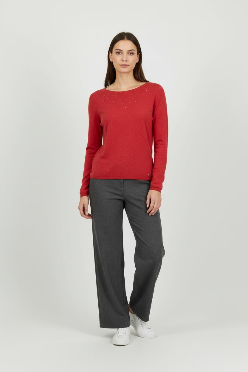 Pull Rouge - Taille S/36 de la marque Des petits hauts | PARAD89456 - Vendu par Paradigme - Image 1