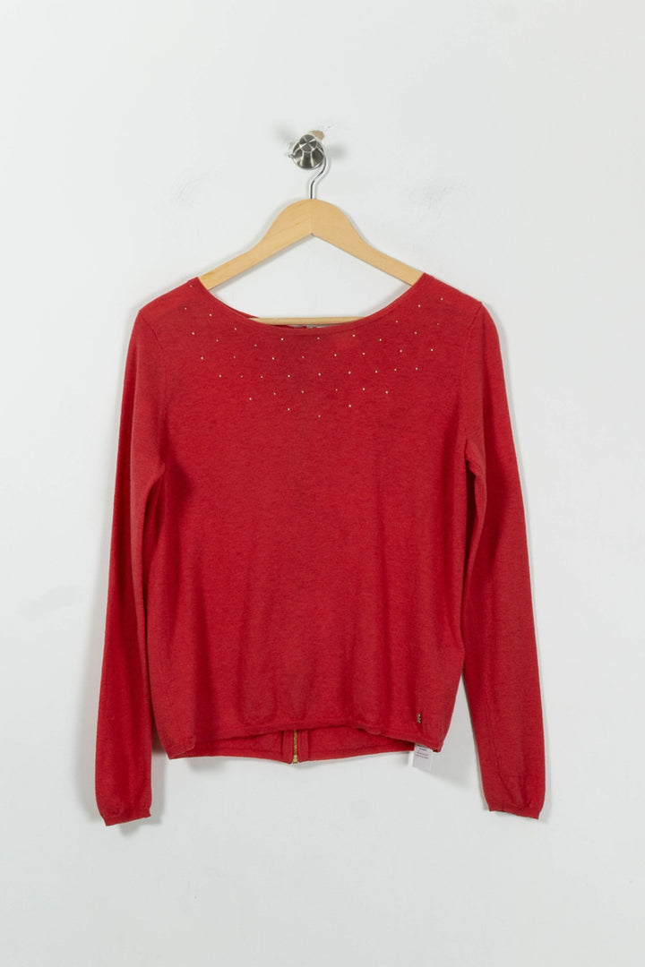 Pull Rouge - Taille S/36 de la marque Des petits hauts | PARAD89456 - Vendu par Paradigme - Image 2