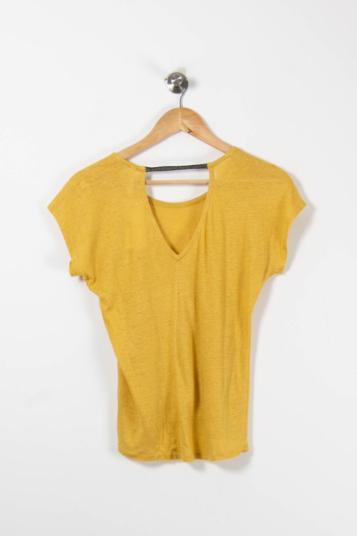 Tee-shirt Jaune - Taille S/36 de la marque I.Code | PARAD89458 - Vendu par Paradigme - Image 4