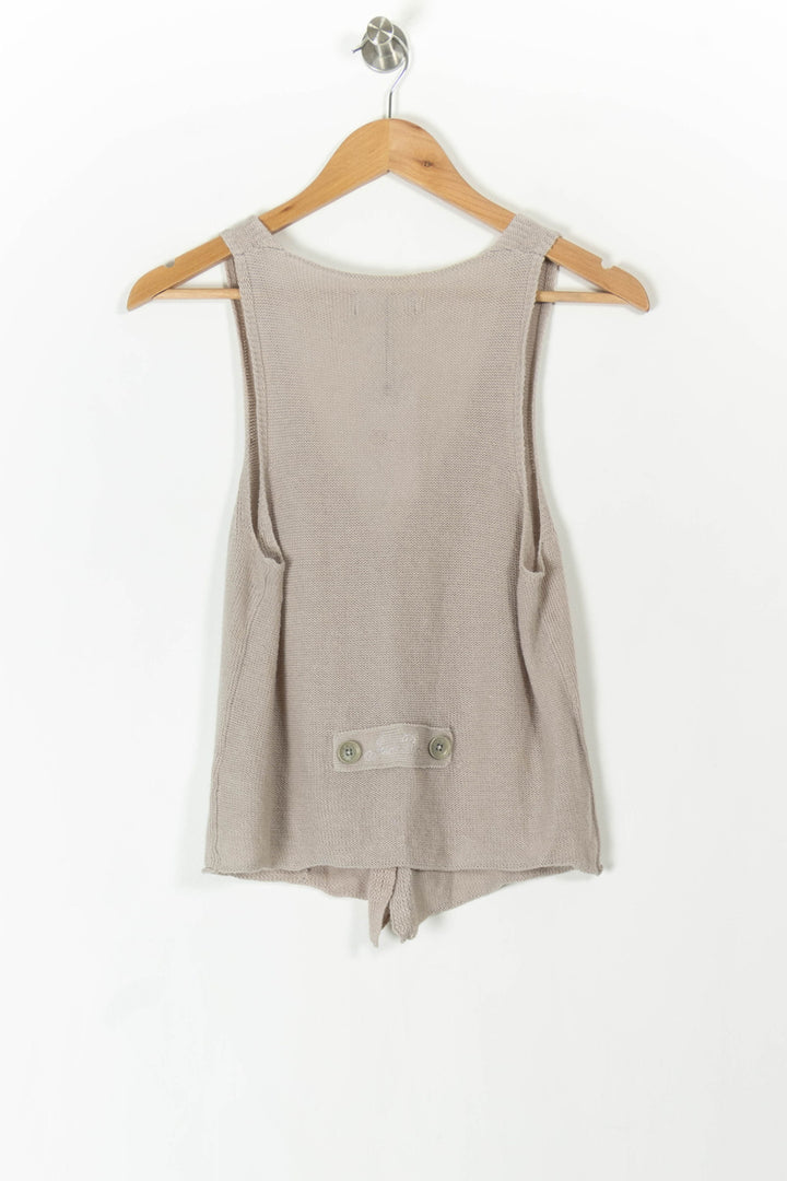 Gilet Sans Manches Beige - Taille S/36 de la marque Zadig&Voltaire | PARAD89466 - Vendu par Paradigme - Image 4