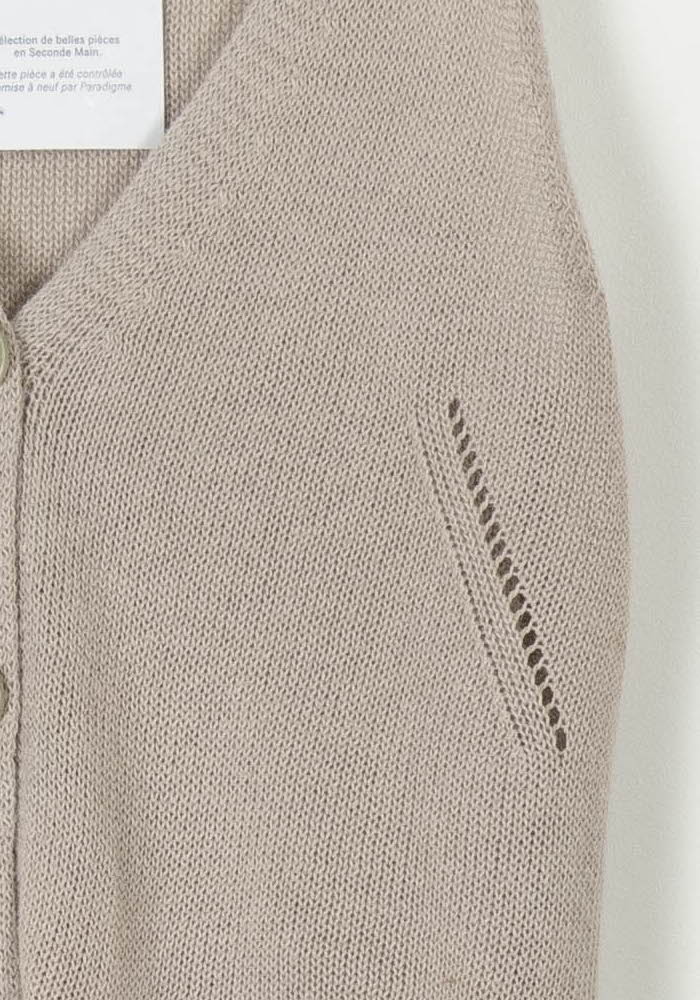 Gilet Sans Manches Beige - Taille S/36 de la marque Zadig&Voltaire | PARAD89466 - Vendu par Paradigme - Image 3