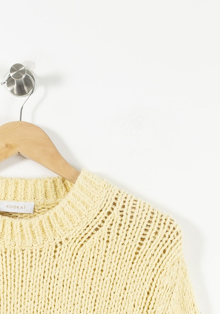 Pull Jaune - Taille L/40 de la marque Kookai | PARAD89469 - Vendu par Paradigme - Image 3