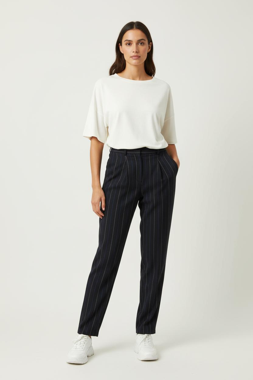 Pantalon Rayé Bleu - Taille S/36 de la marque Admise Paris | PARAD89481 - Vendu par Paradigme - Image 1