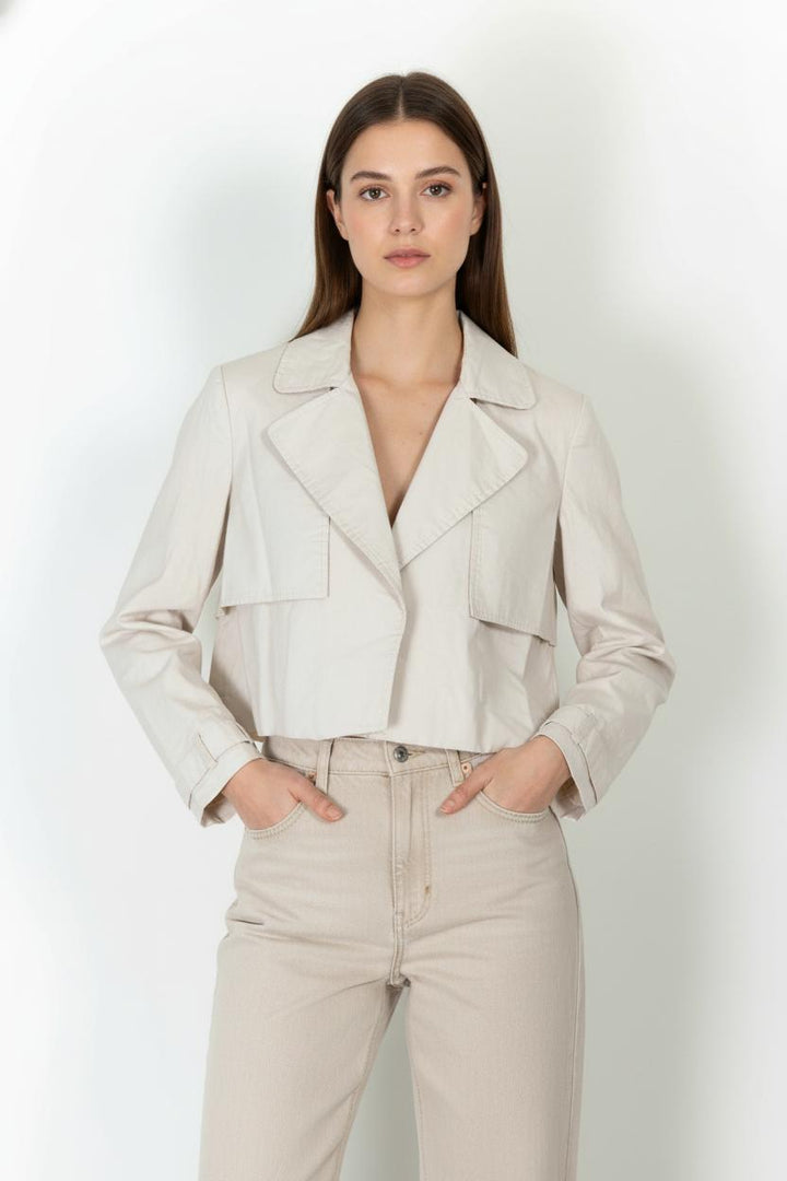 Veste Courte Beige - Taille L/40 de la marque Kookai | PARAD89483 - Vendu par Paradigme - Image 1