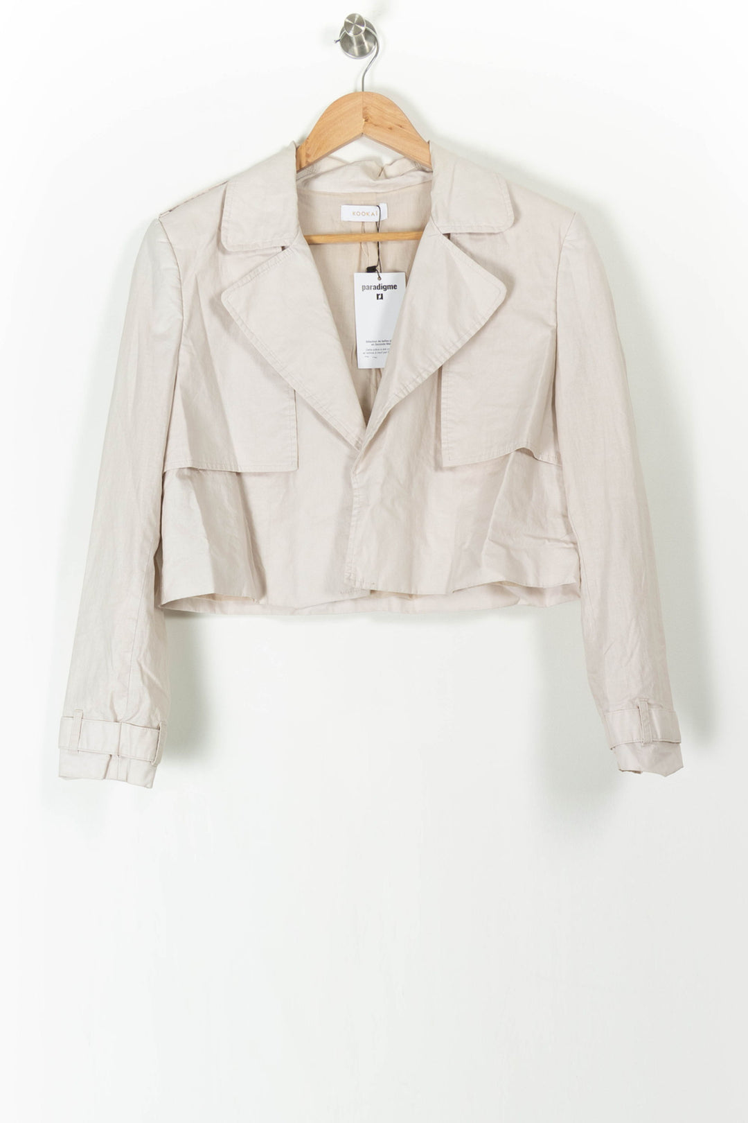 Veste Courte Beige - Taille L/40 de la marque Kookai | PARAD89483 - Vendu par Paradigme - Image 2